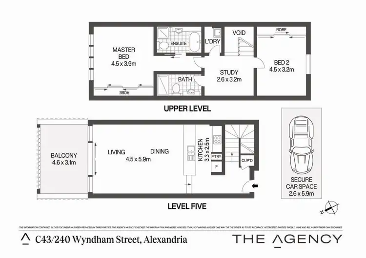 Floorplan of Homely apartment listing, C43/240 Wyndham Street, Alexandria NSW 2015