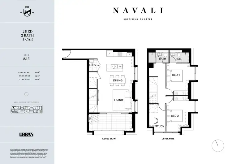 Floorplan of Homely apartment listing, 815/2A Lord Sheffield Circuit, Penrith NSW 2750