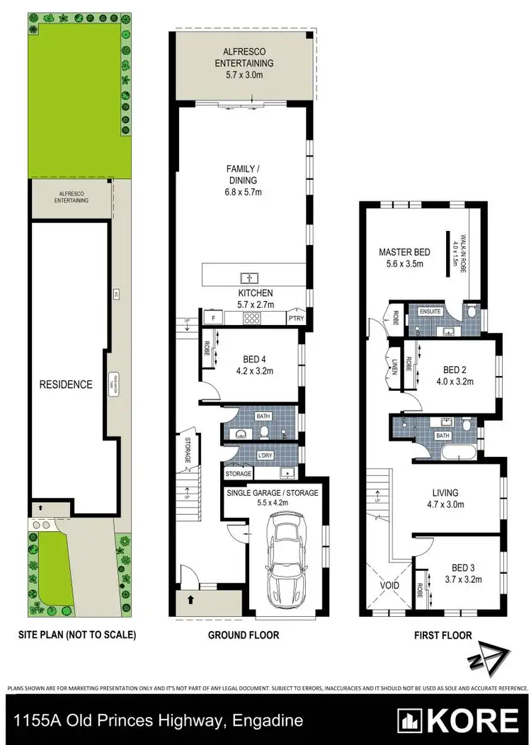 Floorplan of Homely semi-detached listing, 1155A Old Princes Highway, Engadine NSW 2233