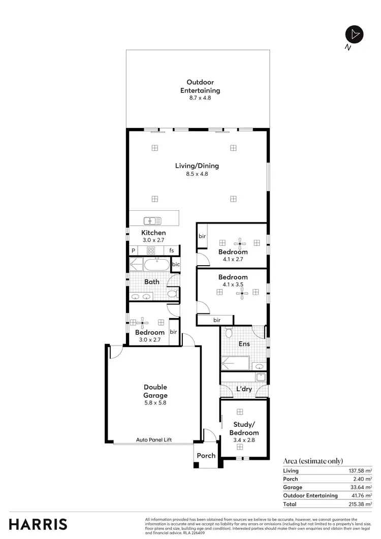 Floorplan of Homely house listing, 41A Aldridge Avenue, Plympton Park SA 5038