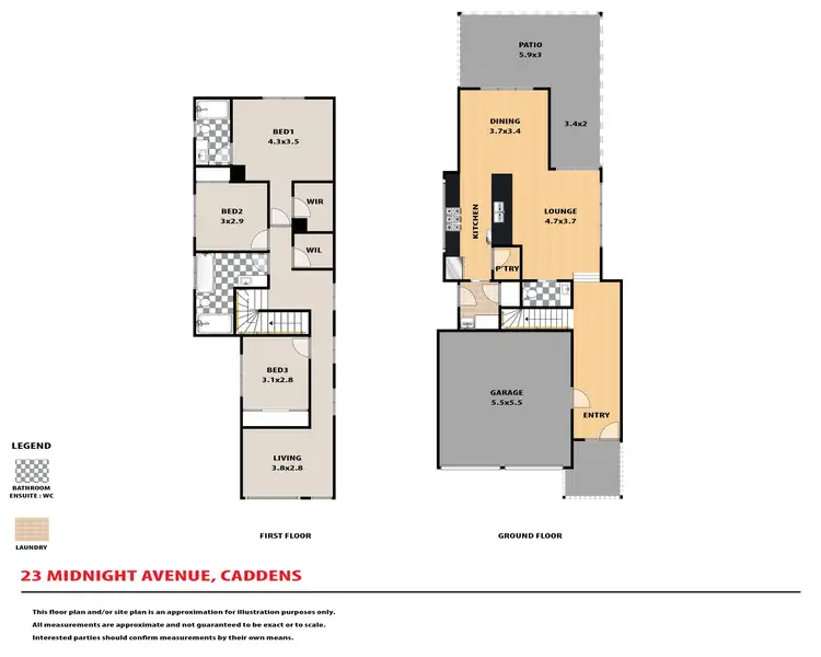 Floorplan of Homely house listing, 23 Midnight Avenue, Caddens NSW 2747