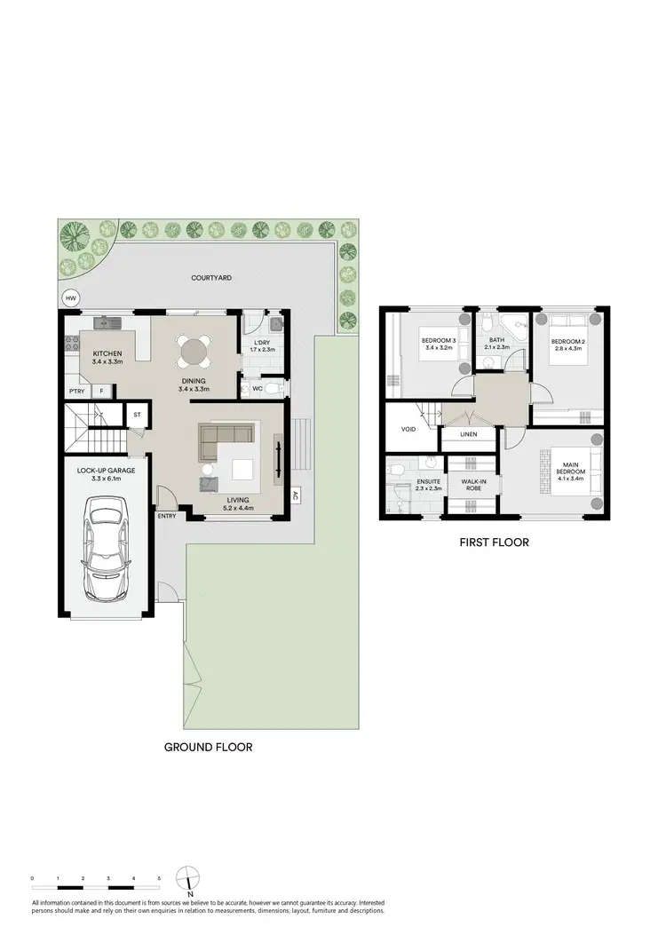 Floorplan of Homely townhouse listing, 1/98 Willoughby Road, Terrigal NSW 2260