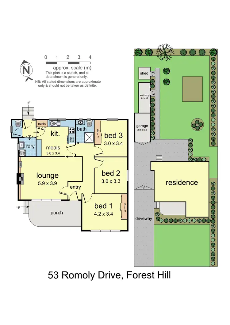 Floorplan of Homely house listing, 53 Romoly Drive, Forest Hill VIC 3131