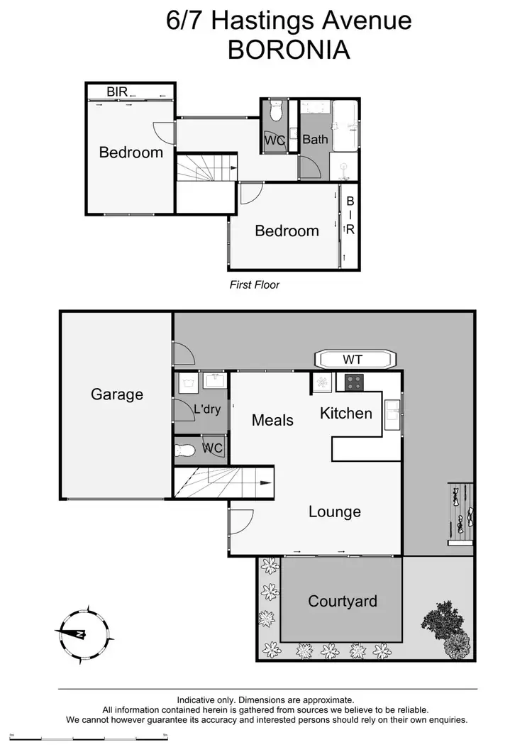 Floorplan of Homely townhouse listing, 6/7 Hastings Avenue, Boronia VIC 3155