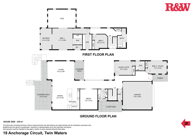 Floorplan of Homely house listing, 18 Anchorage Circuit, Twin Waters QLD 4564