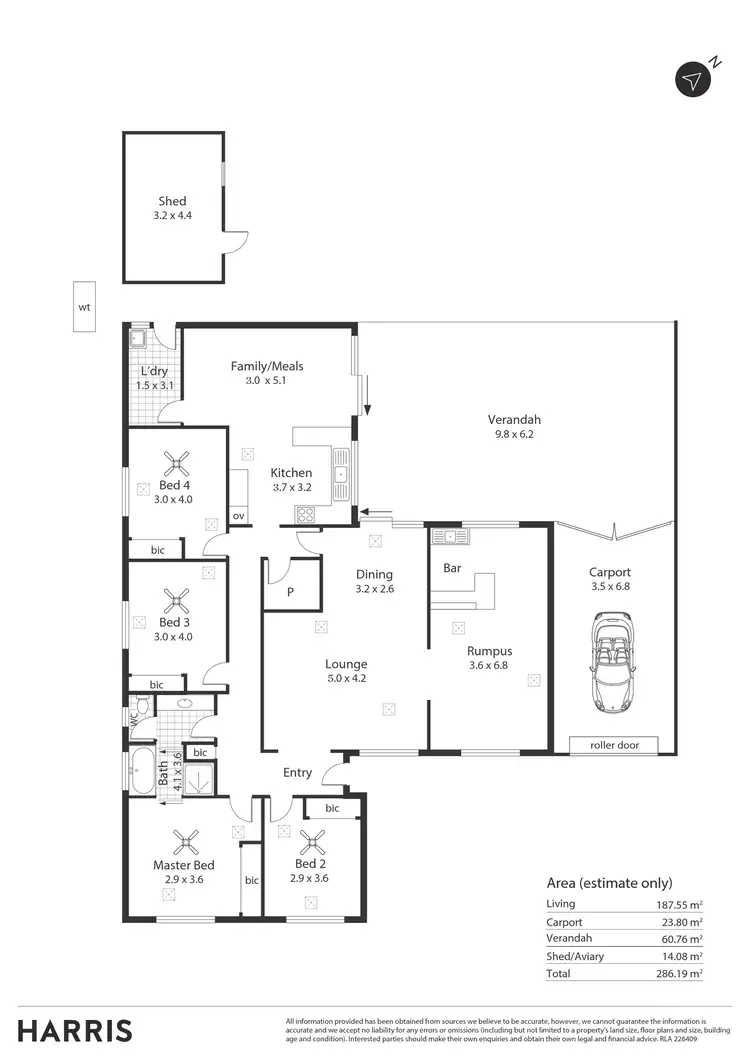 Floorplan of Homely house listing, 12 Reynolds Drive, Paralowie SA 5108