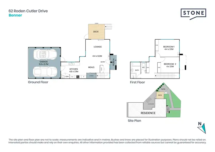 Floorplan of Homely house listing, 62 Roden Cutler Drive, Bonner ACT 2914