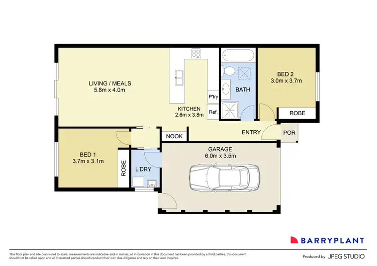 Floorplan of Homely unit listing, 2/8 Shirley Street, St Albans VIC 3021