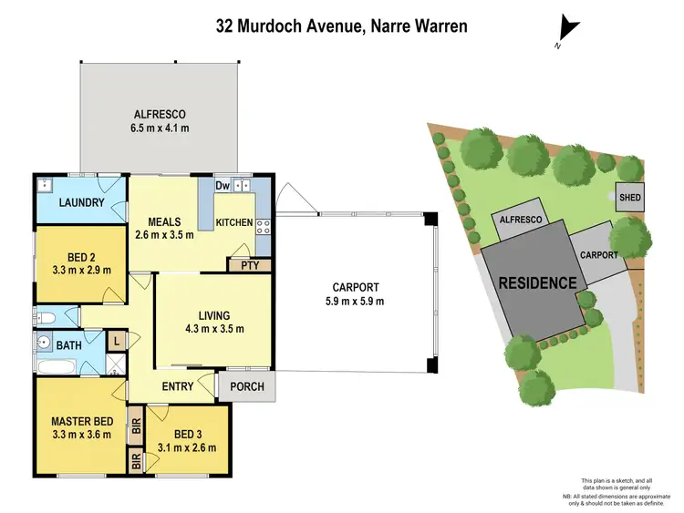 Floorplan of Homely house listing, 32 Murdoch Avenue, Narre Warren VIC 3805