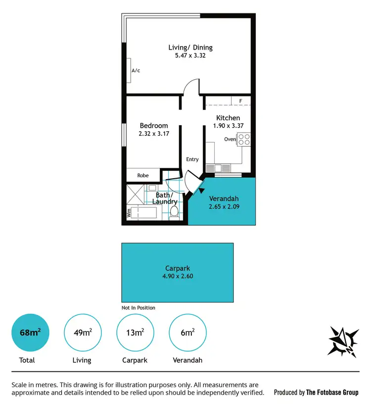 Floorplan of Homely unit listing, 1/245 Anzac Highway, Plympton SA 5038