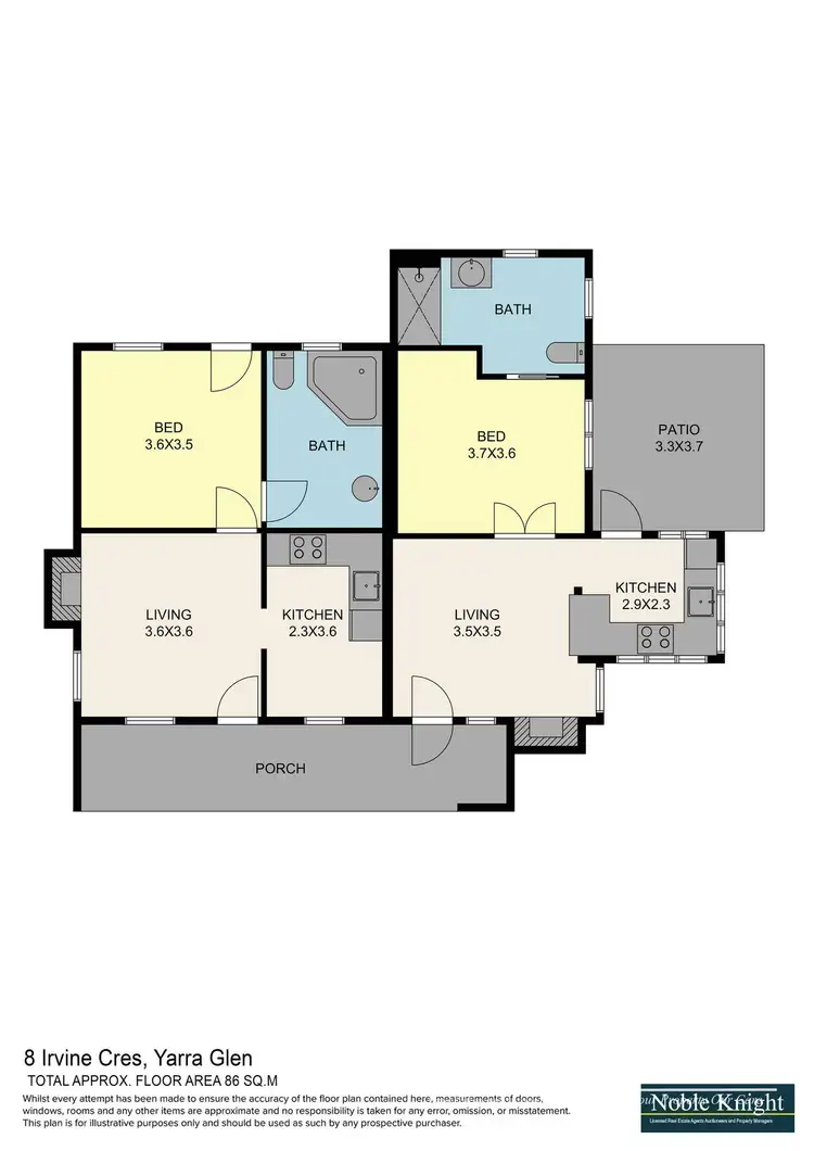 Floorplan of Homely house listing, 8 Irvine Crescent, Yarra Glen VIC 3775