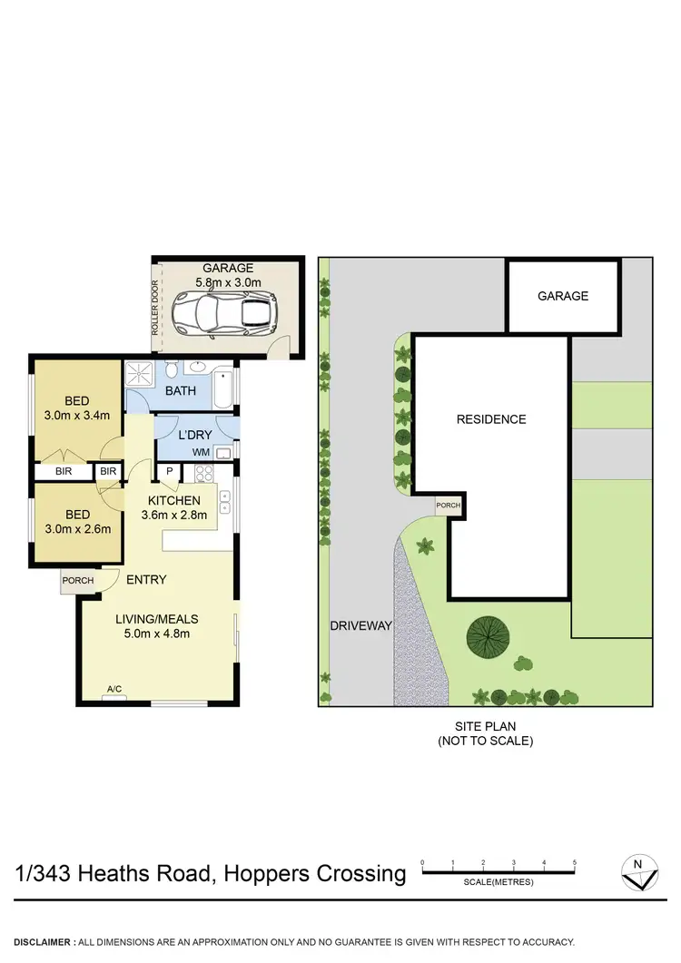 Floorplan of Homely unit listing, 1/343 Heaths Road, Werribee VIC 3030
