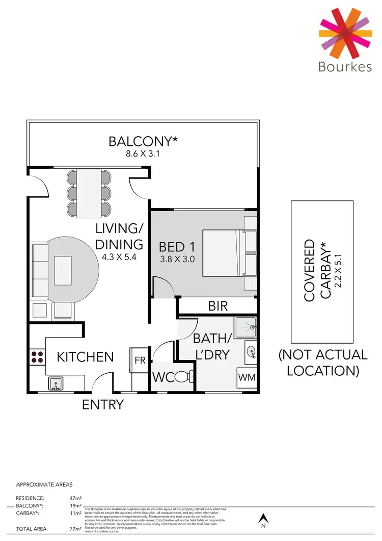 Floorplan of Homely apartment listing, 6/445 Canning Highway, Melville WA 6156