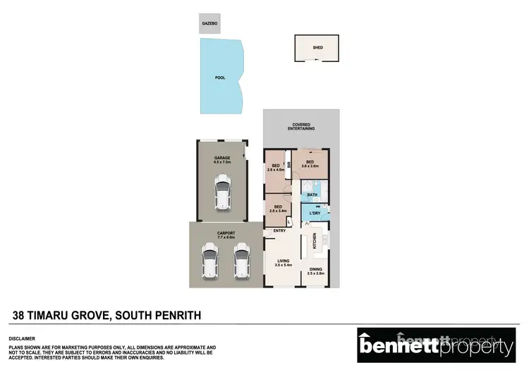 Floorplan of Homely house listing, 38 Timaru Grove, South Penrith NSW 2750