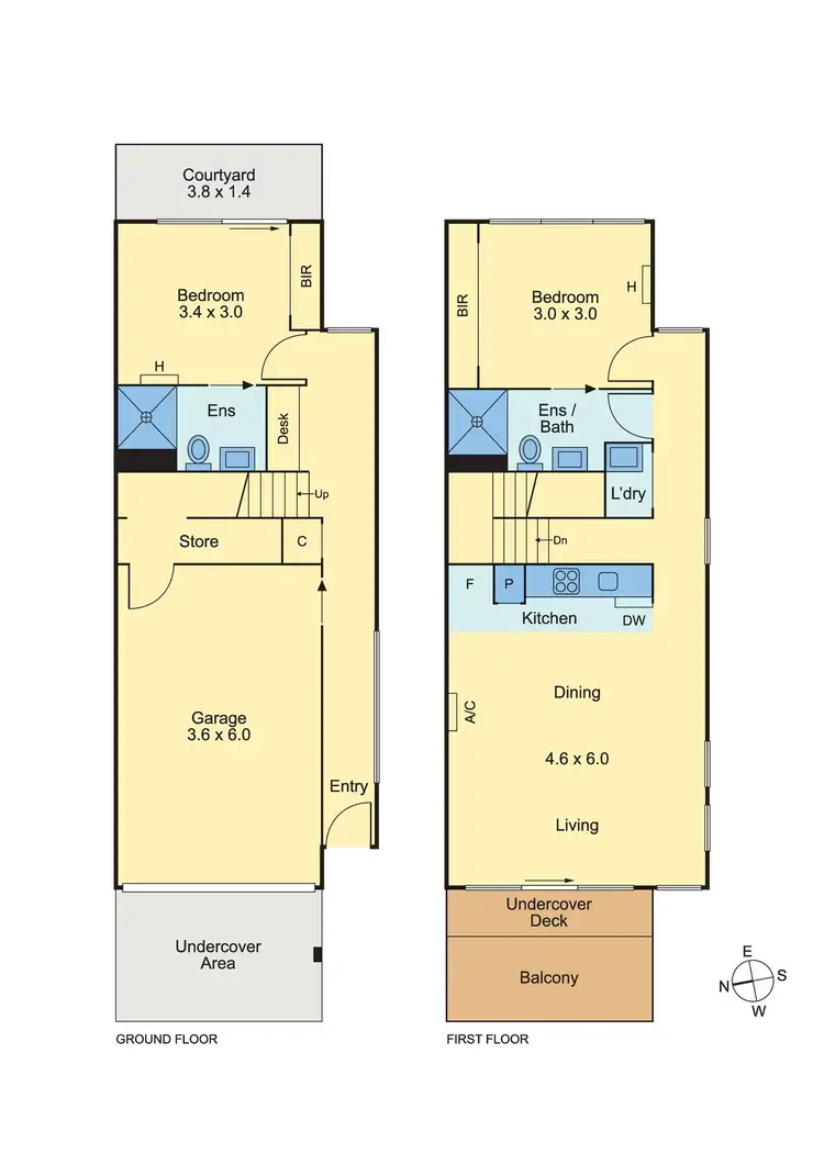 Floorplan of Homely townhouse listing, 14/1037 Dandenong Road, Malvern East VIC 3145