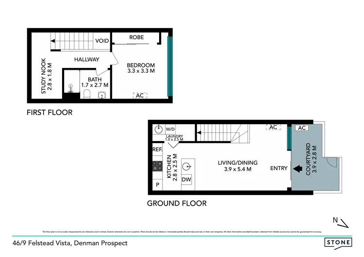 Floorplan of Homely unit listing, 46/9 Felstead Vista, Denman Prospect ACT 2611