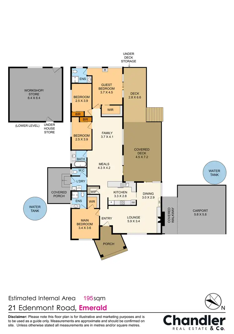 Floorplan of Homely house listing, 21 Edenmont Road, Emerald VIC 3782