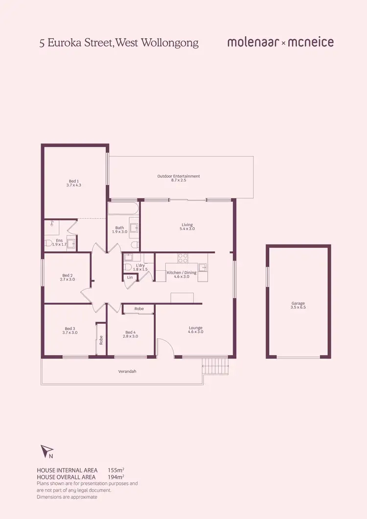Floorplan of Homely house listing, 5 Euroka Street, West Wollongong NSW 2500