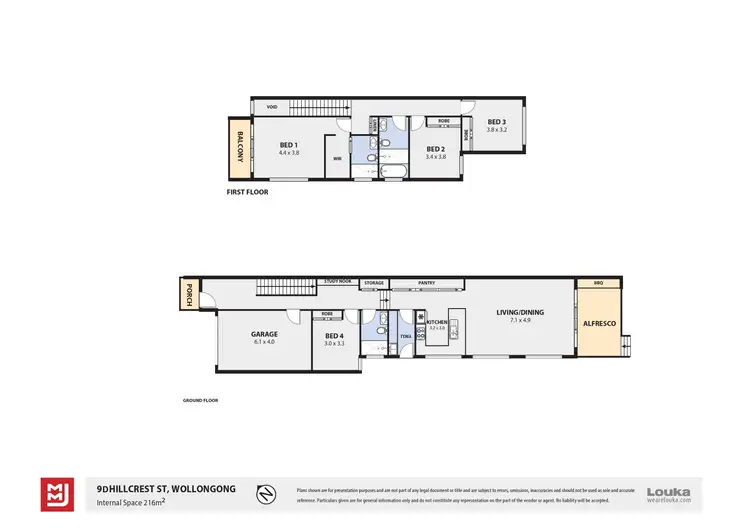 Floorplan of Homely house listing, 9D Hillcrest Street, Wollongong NSW 2500