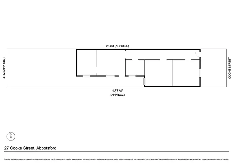Floorplan of Homely house listing, 27 Cooke Street, Abbotsford VIC 3067
