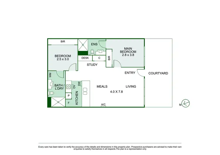 Floorplan of Homely apartment listing, 2/5 Clifton Street, Prahran VIC 3181