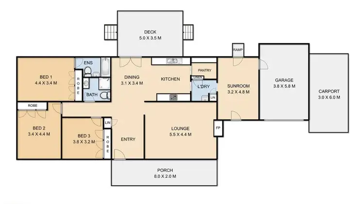 Floorplan of Homely house listing, 3 Loveday Street, Rangeville QLD 4350