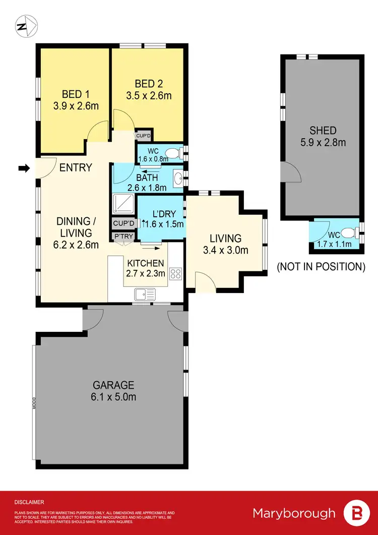 Floorplan of Homely house listing, 8 Holyrood Street, Maryborough VIC 3465