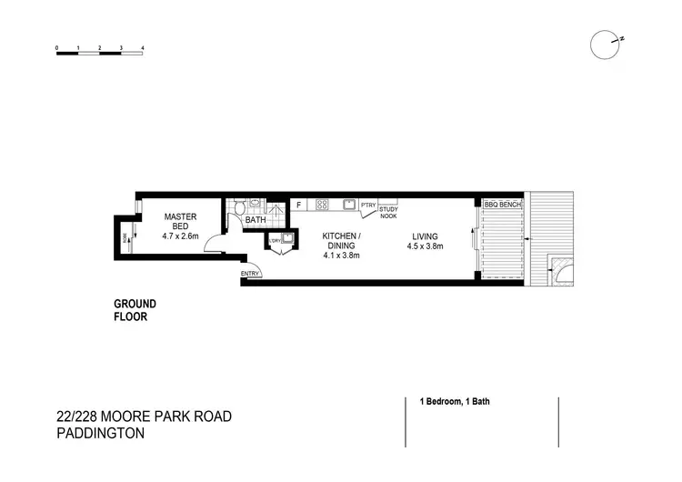 Floorplan of Homely apartment listing, 22/228 Moore Park Road, Paddington NSW 2021