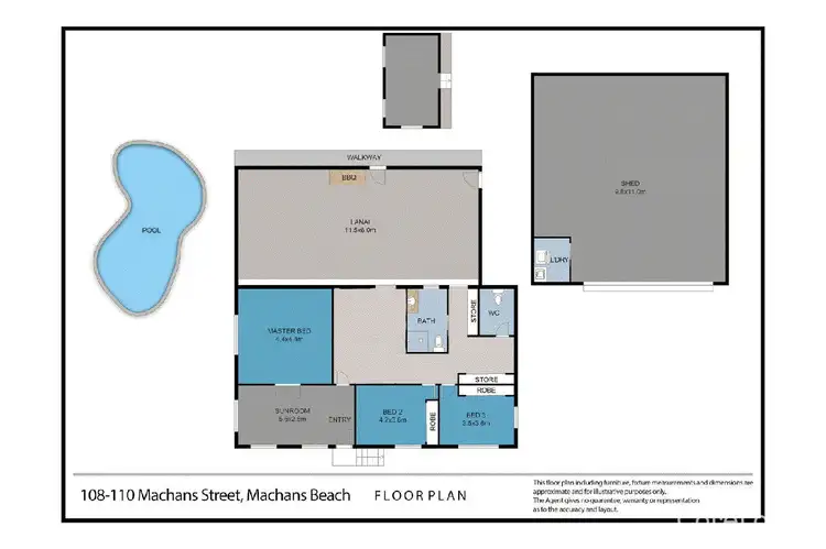 Floorplan of Homely house listing, 108-110 Machan Street, Machans Beach QLD 4878