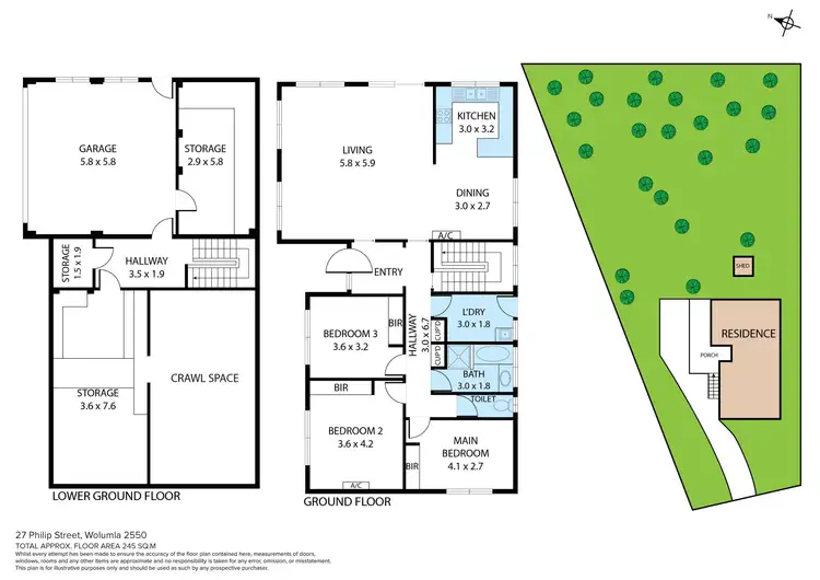 Floorplan of Homely house listing, 27 Philip Street, Wolumla NSW 2550