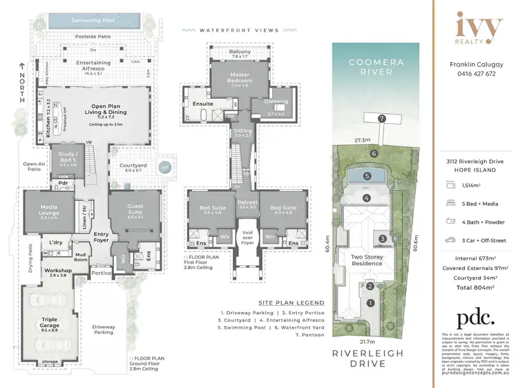 Floorplan of Homely house listing, 3112 Riverleigh Drive, Hope Island QLD 4212