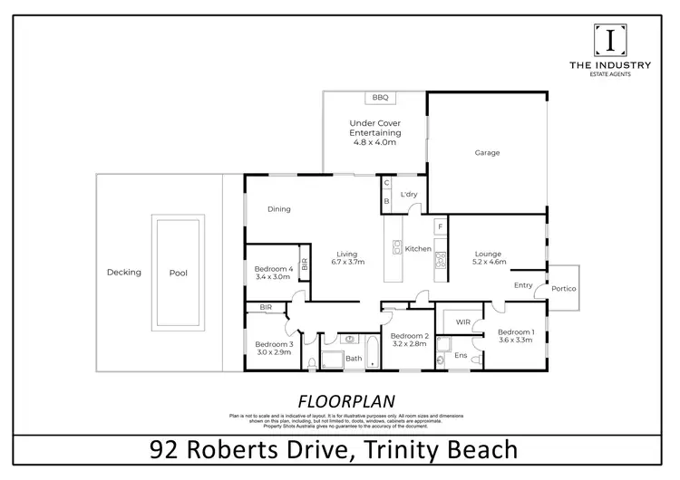 Floorplan of Homely house listing, 92 Roberts Drive, Trinity Beach QLD 4879