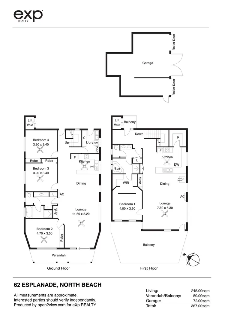 Floorplan of Homely house listing, 62 Esplanade, North Beach SA 5556