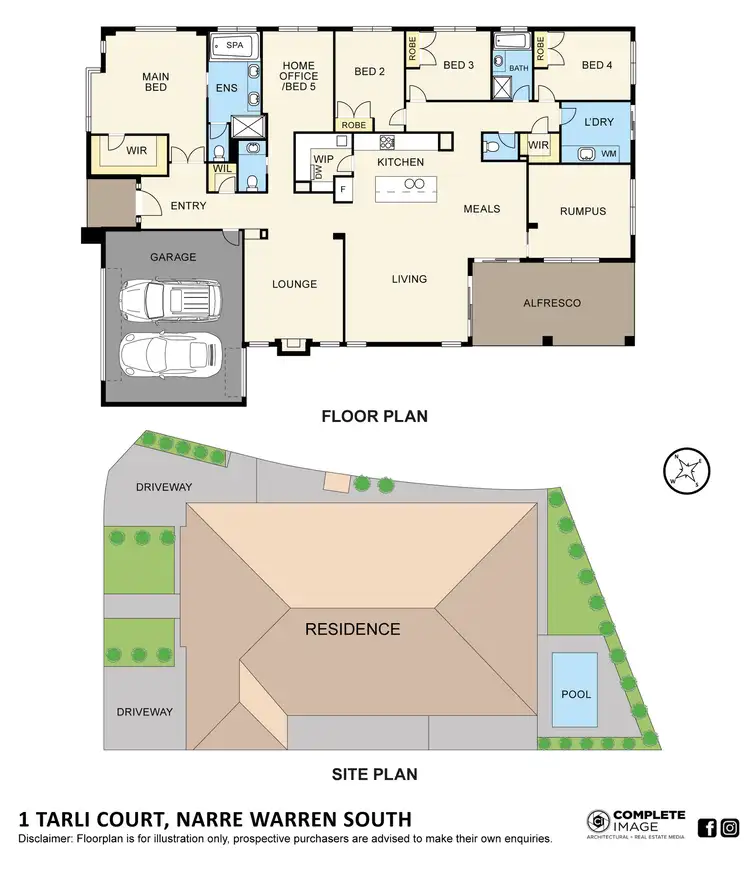 Floorplan of Homely house listing, 1 Tarli Court, Narre Warren South VIC 3805