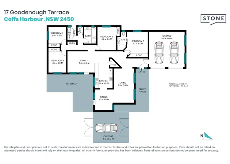 Floorplan of Homely house listing, 17 Goodenough Terrace, Coffs Harbour NSW 2450