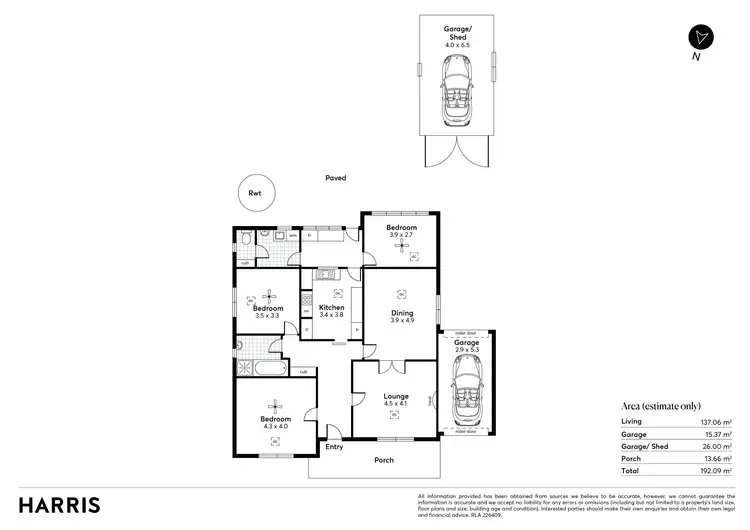 Floorplan of Homely house listing, 38 Narinna Avenue, Cumberland Park SA 5041