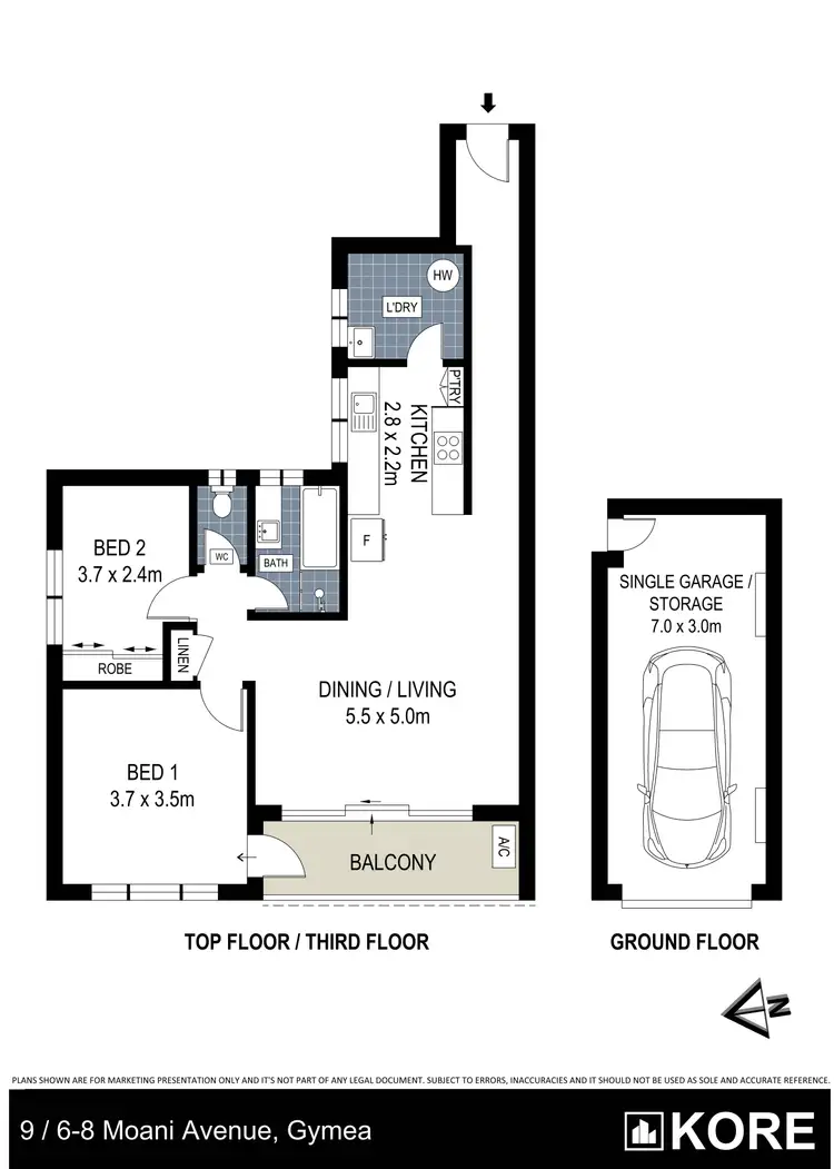 Floorplan of Homely unit listing, 9/6-8 Moani Avenue, Gymea NSW 2227