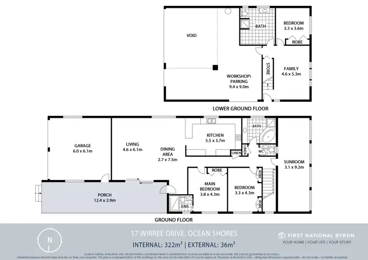 Floorplan of Homely house listing, 17 Wirree Drive, Ocean Shores NSW 2483