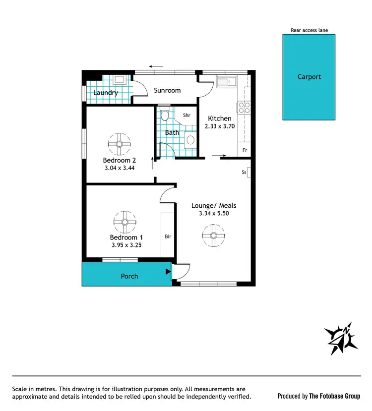 Floorplan of Homely unit listing, 1/8-10 Second Avenue, Glenelg East SA 5045
