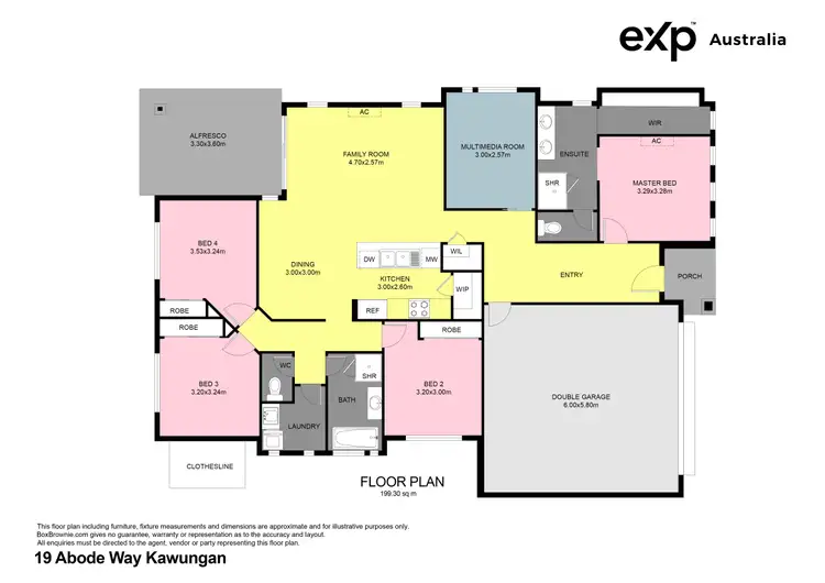 Floorplan of Homely house listing, 19 Abode Way, Kawungan QLD 4655