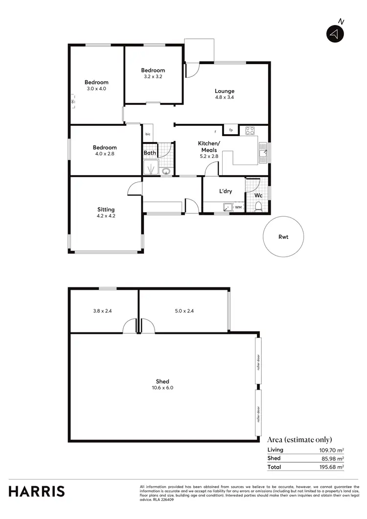Floorplan of Homely house listing, 11 Eldon Street, Maitland SA 5573