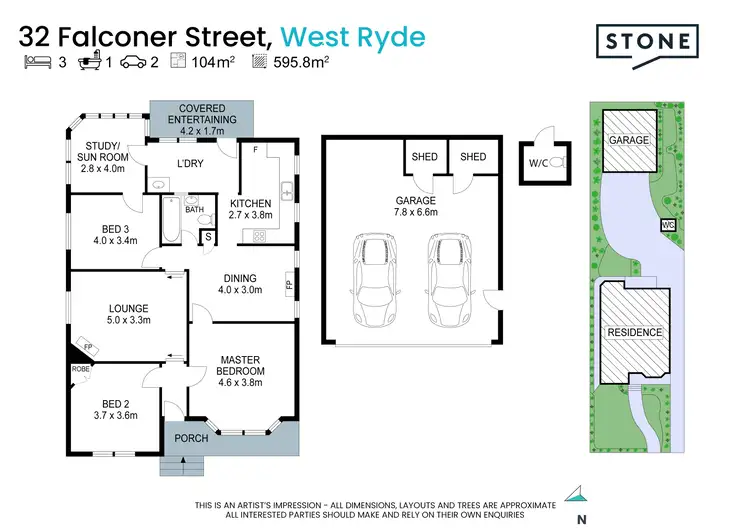 Floorplan of Homely house listing, 32 Falconer Street, West Ryde NSW 2114