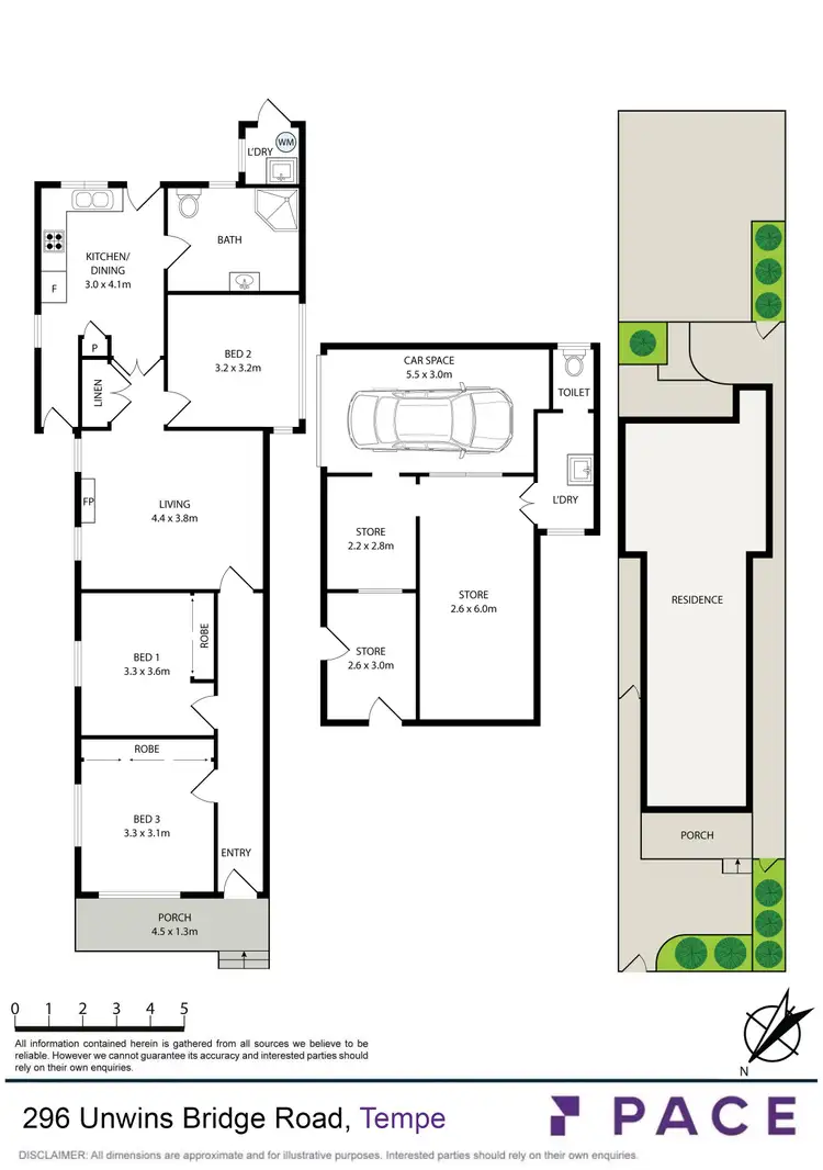 Floorplan of Homely house listing, 296 Unwins Bridge Road, Tempe NSW 2044