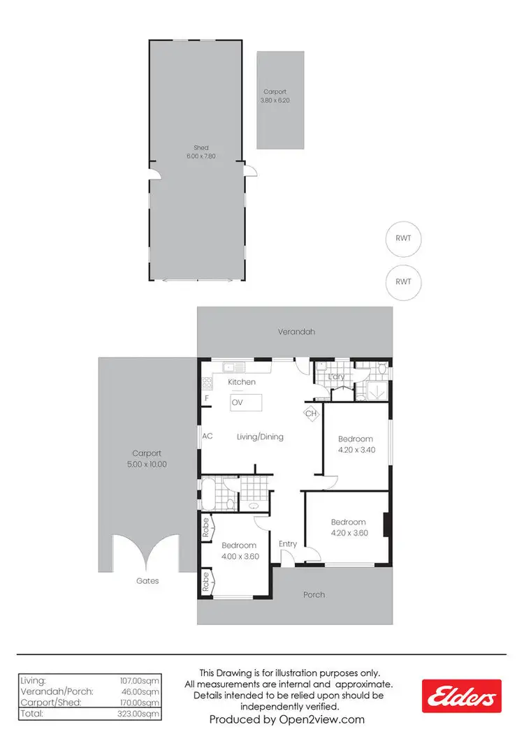 Floorplan of Homely house listing, 44 Edith Terrace, Balaklava SA 5461