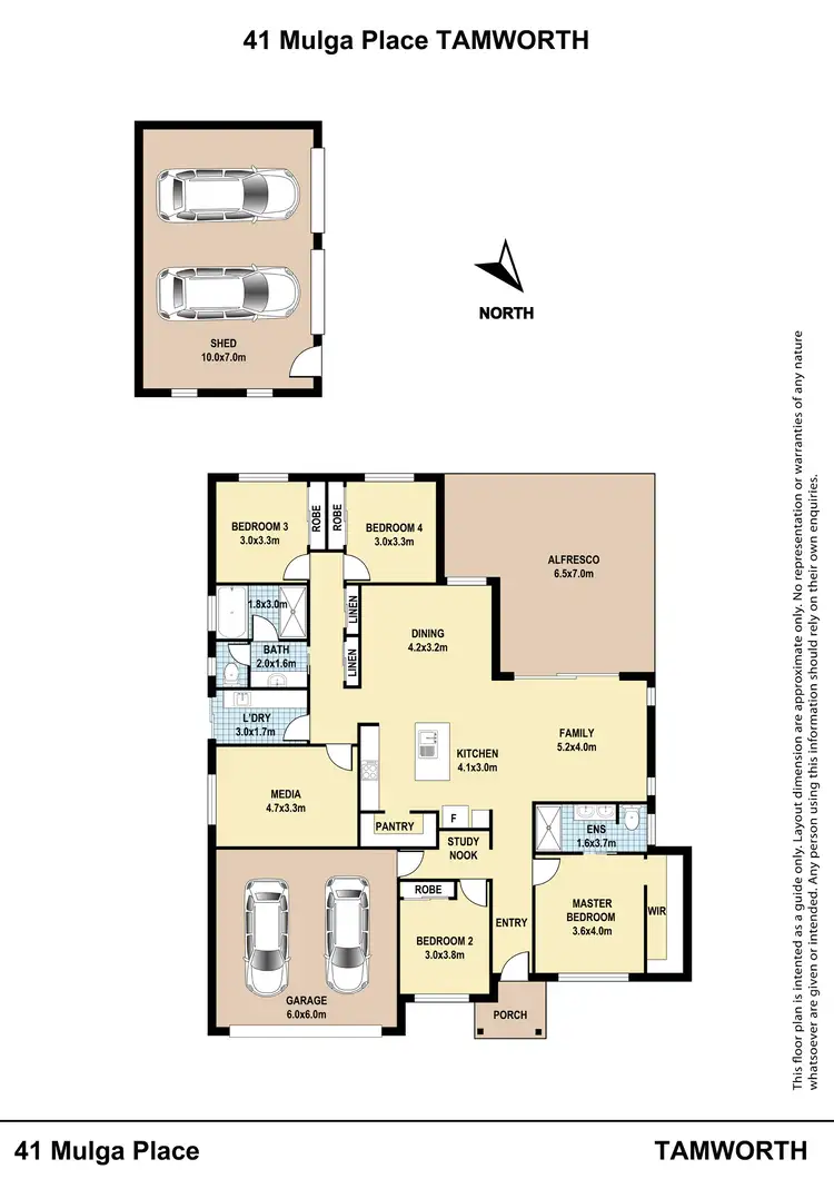 Floorplan of Homely house listing, 41 Mulga Place, Tamworth NSW 2340