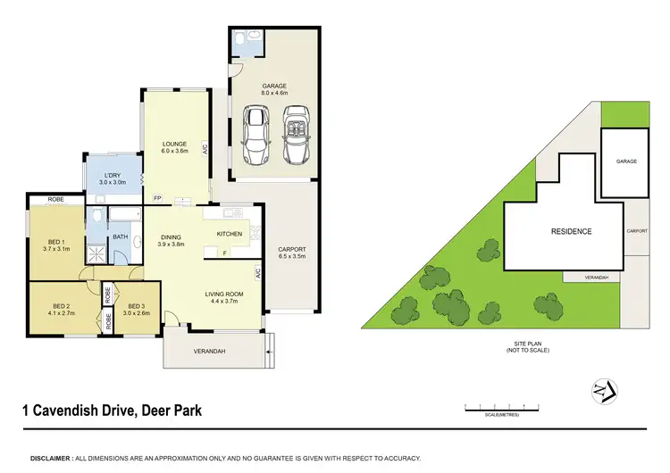 Floorplan of Homely house listing, 1 Cavendish Drive, Deer Park VIC 3023