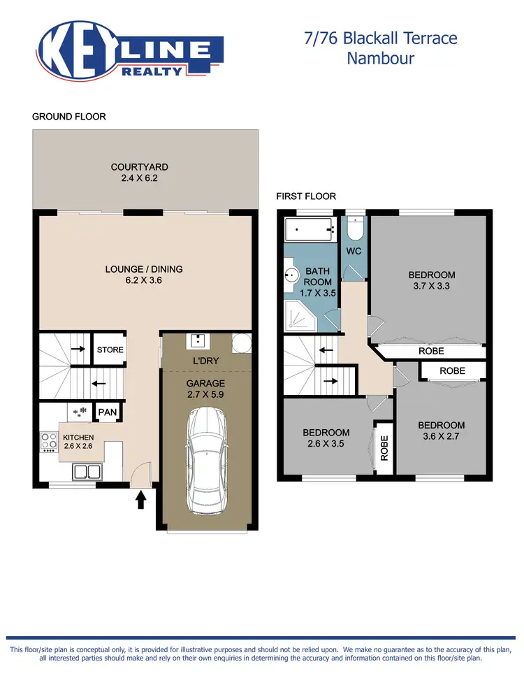 Floorplan of Homely unit listing, 7/76 Blackall Terrace, Nambour QLD 4560