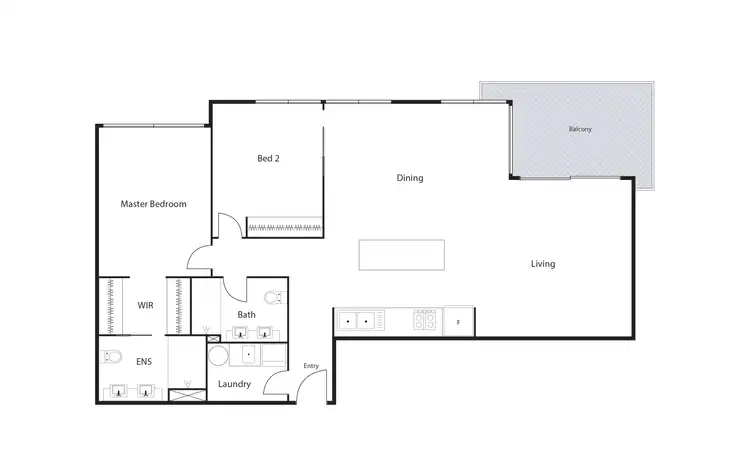Floorplan of Homely unit listing, 55/3 London Circuit, City ACT 2601