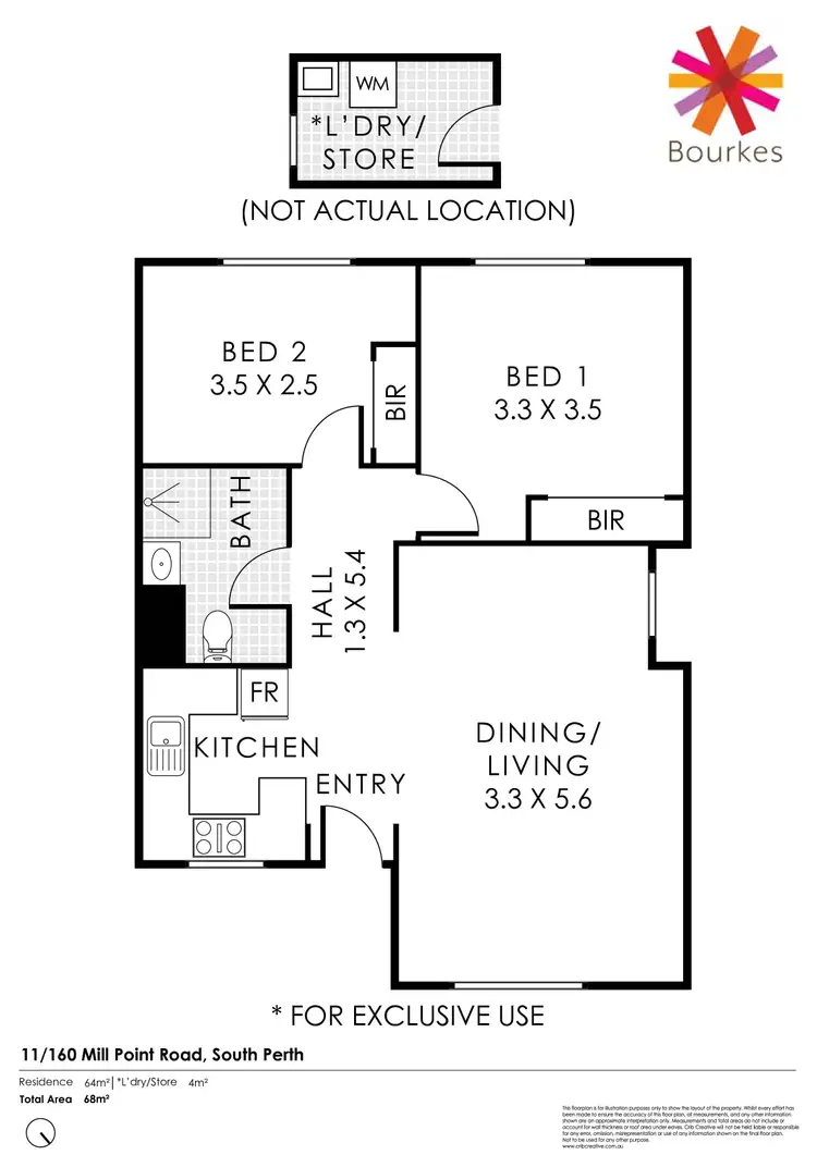 Floorplan of Homely apartment listing, 11/160 Mill Point Road, South Perth WA 6151