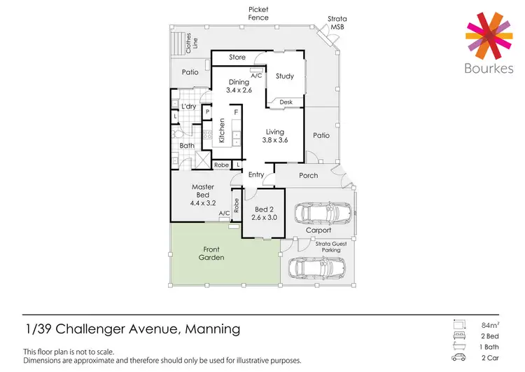Floorplan of Homely villa listing, 1/39 Challenger Avenue, Manning WA 6152